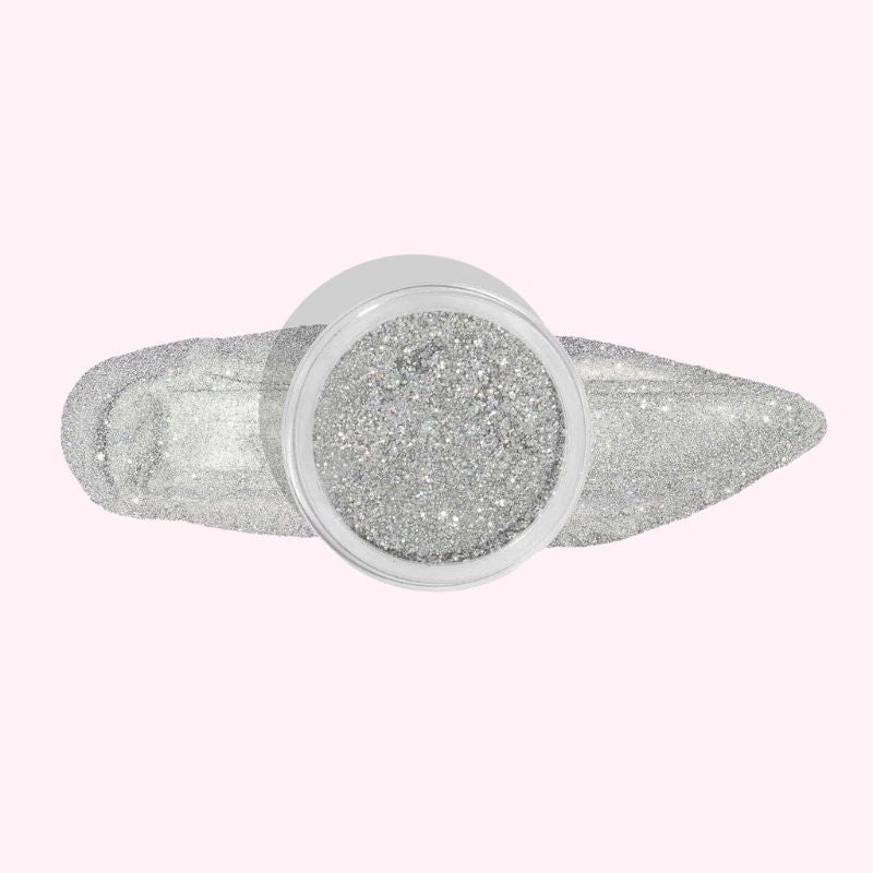 Silver Grey with Fine Sparkle Dip Powder For Nails featuring a chic silver-grey base with delicate shimmer for a refined, glamorous finish.